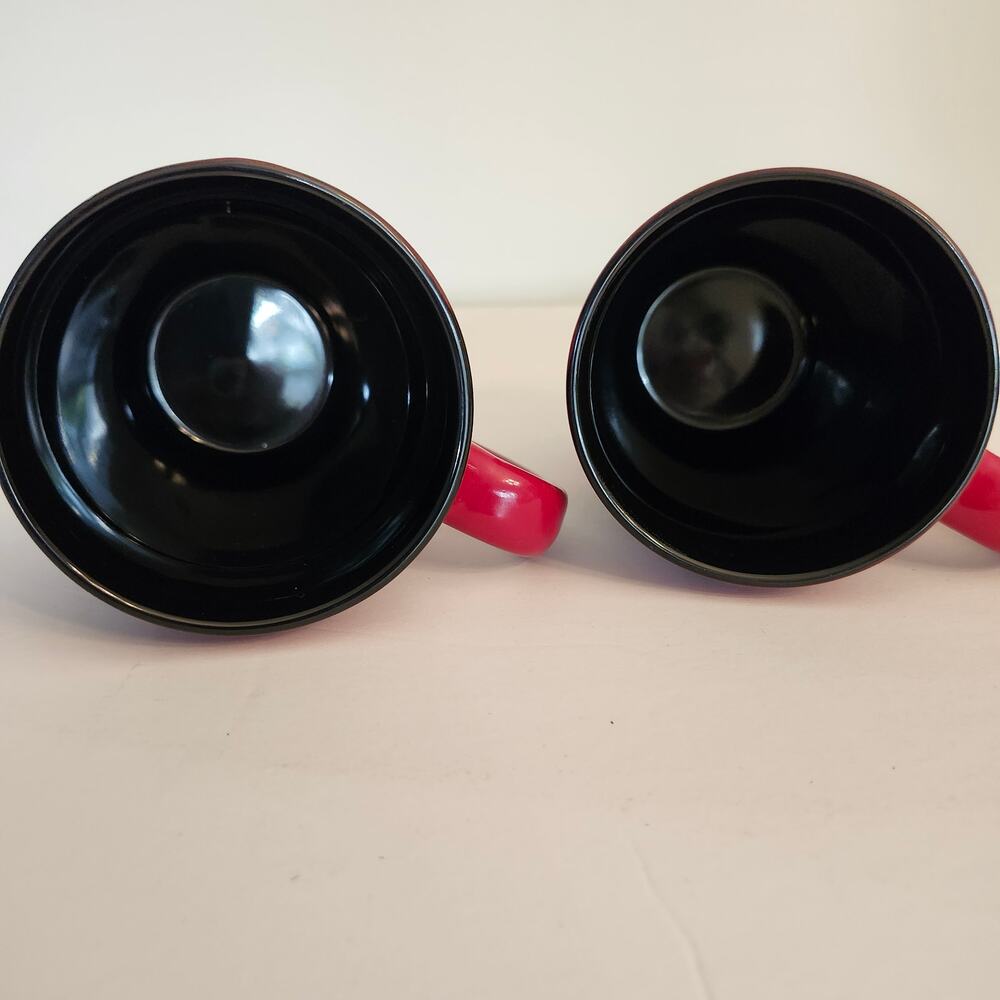 Red & Black Stoneware Mugs by White River Pro Bass Shops 16 oz Rustic Woodsy - Picture 9 of 9